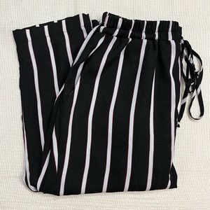 Striped Flowy Work Pants